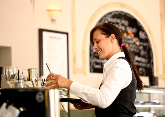 Exclude waitresses from people counts at a resaurant